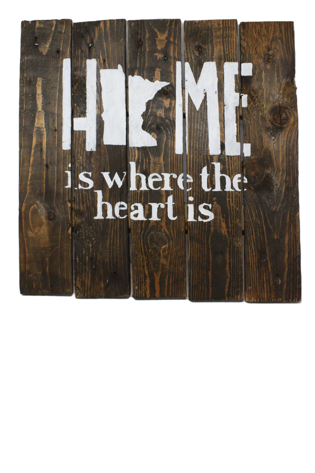 HOME is Heart - Wood Pallet Sign