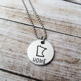 Home State Round - Necklace
