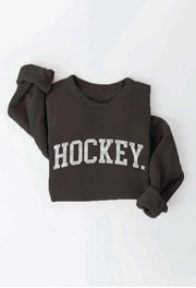 Hockey Graphic Crewneck Sweatshirt (4 colors)