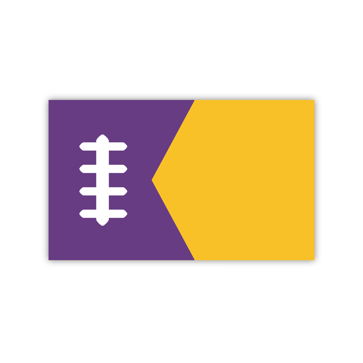 MN Vikings Flag Sticker