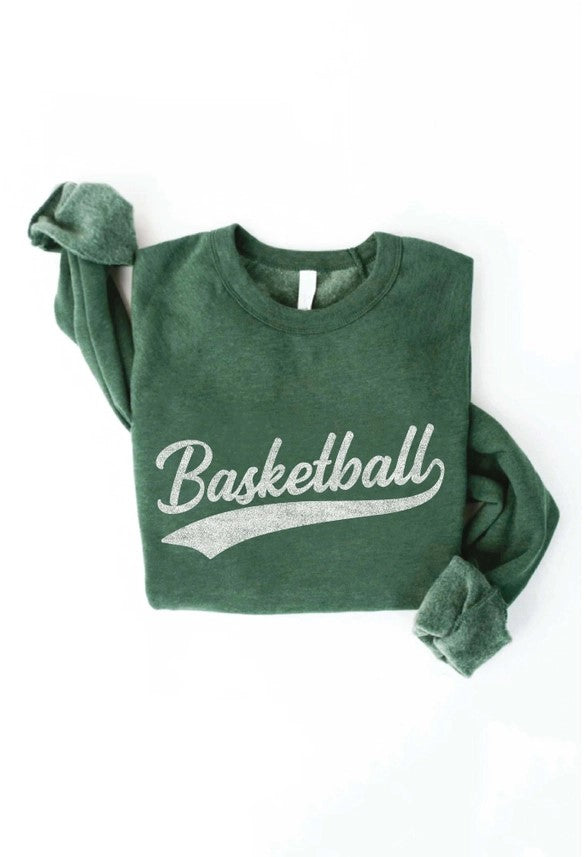 Basketball Graphic Crewneck Sweatshirt (3 colors)