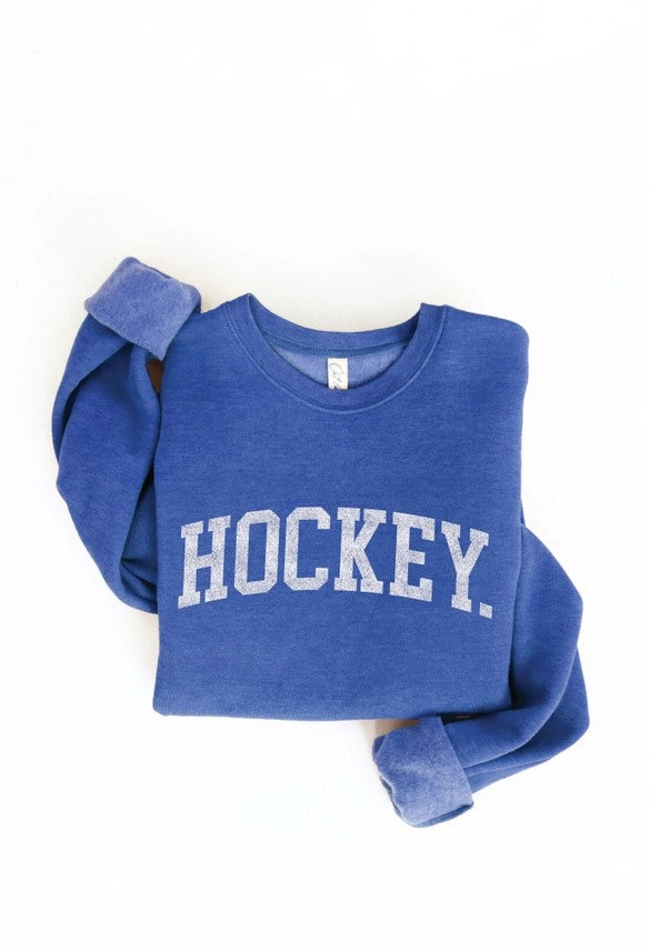 Hockey Graphic Crewneck Sweatshirt (4 colors)