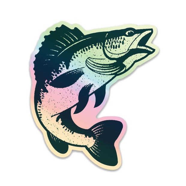 Walleye Holographic Sticker