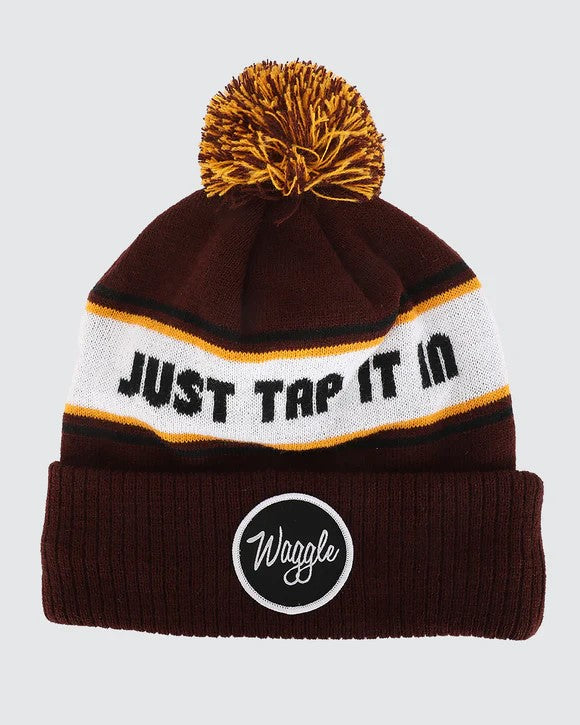 Just Tap It In - Waggle Pom Beanie