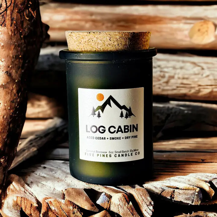 Log Cabin Candle - Five Pines Candle Co.
