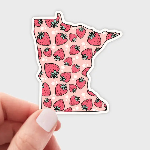 Minnesota Strawberries Sticker