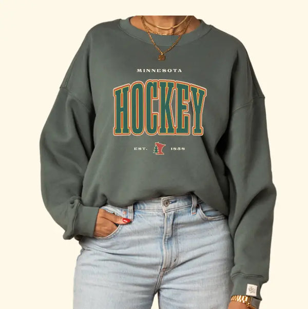 Minnesota Hockey Crewneck Sweatshirt