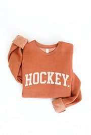 Hockey Graphic Crewneck Sweatshirt (4 colors)