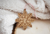 Minnesota Snowflake Wood Ornament