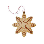 Minnesota Snowflake Wood Ornament