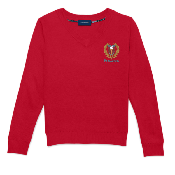 School of LOGIC - Youth Unisex Long Sleeve V-neck Sweater