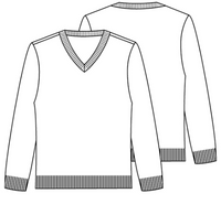 School of LOGIC - Youth Unisex Long Sleeve V-neck Sweater