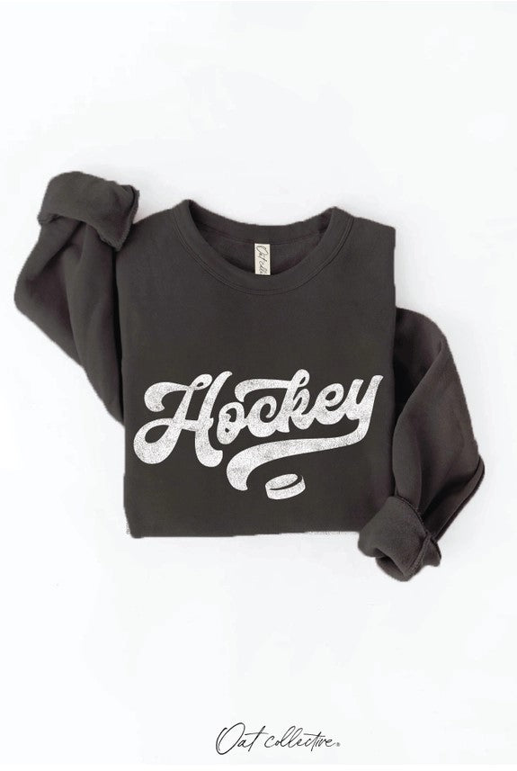 Hockey Graphic Crewneck Sweatshirt (4 colors)