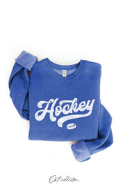 Hockey Graphic Crewneck Sweatshirt (4 colors)