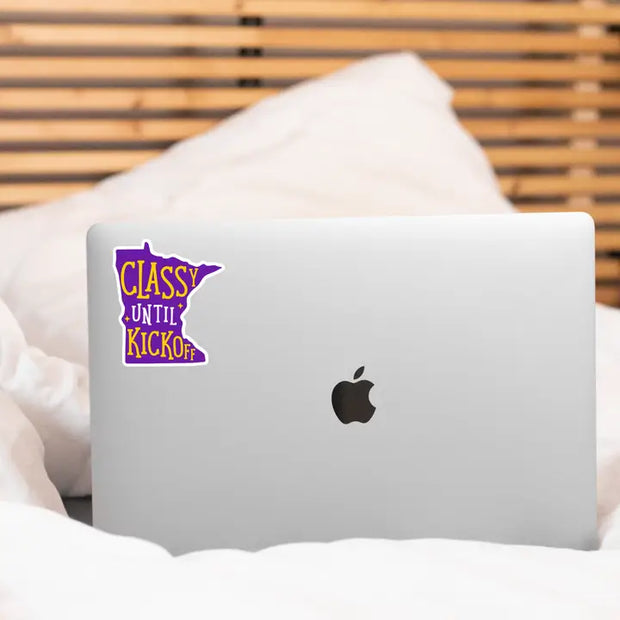 Classy Until Kickoff Sticker