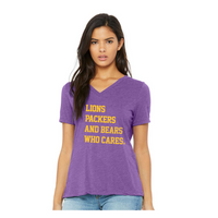 Who Cares - Women's V-Neck Tee - The Sota Shop