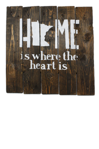 HOME is Heart - Wood Pallet Sign