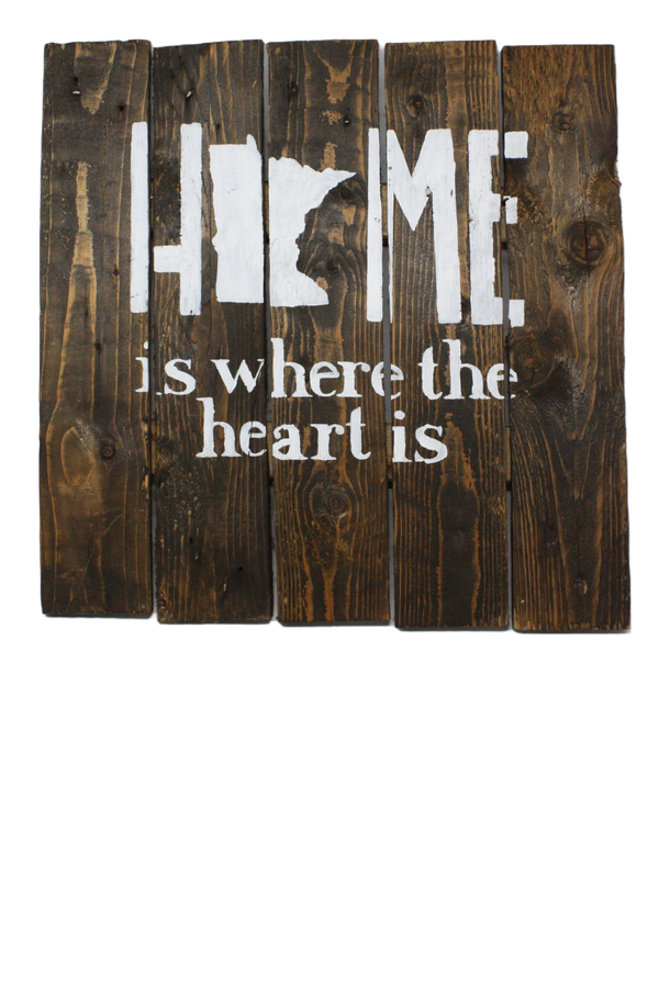 HOME is Heart - Wood Pallet Sign
