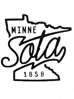 Minnesota 1858 Transfer Decal