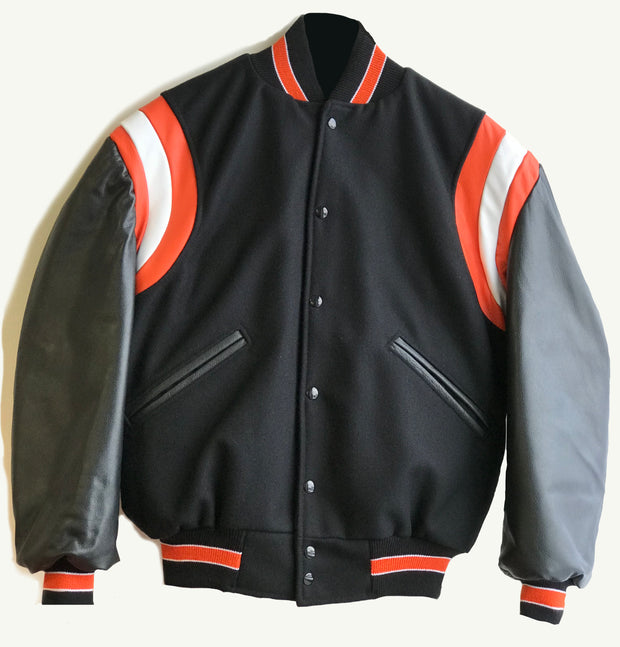 OS Wool/Leather Jacket - TheSotaShop