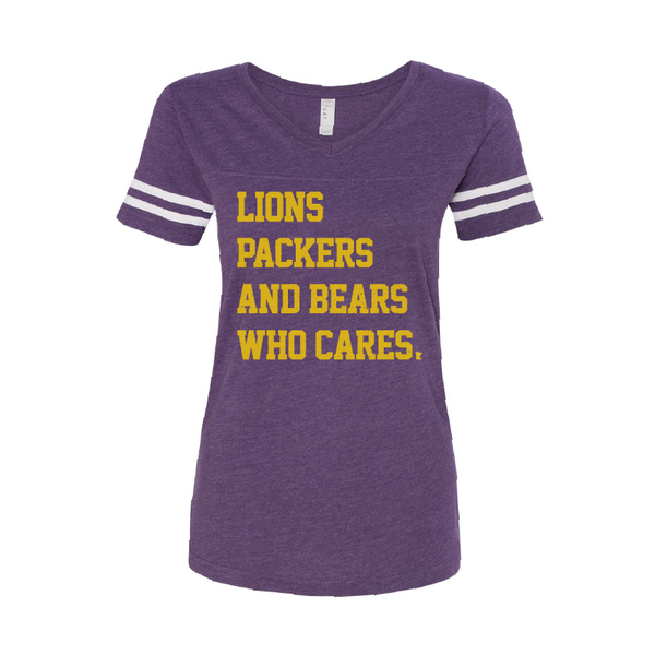 Who Cares - Women's V-Neck Tee