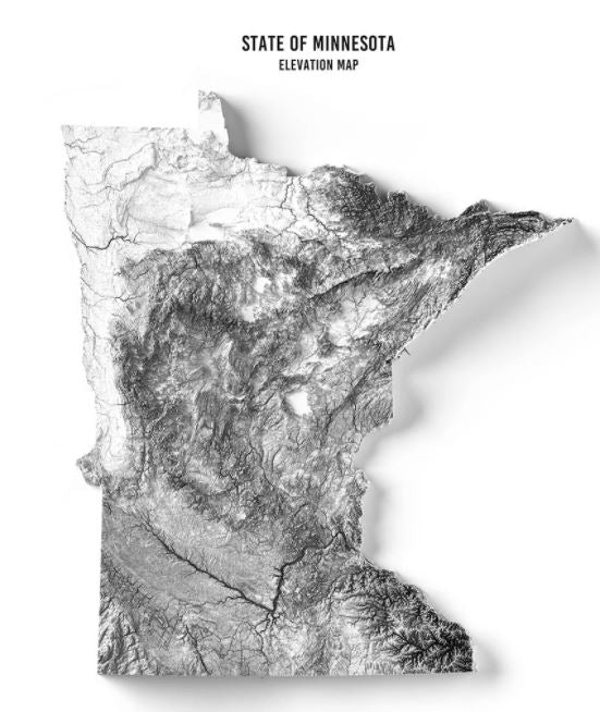 MN Elevation map