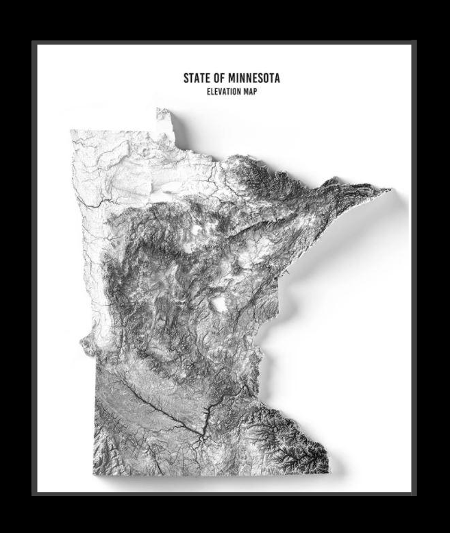 MN Elevation map