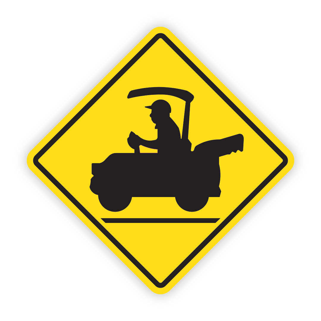 Golf Cart Crossing Sticker
